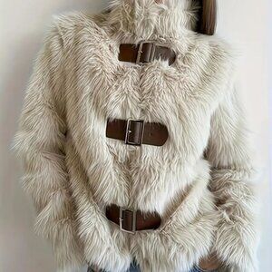 Fluffy Fuzzy Faux Fur Jacket